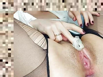 Wife Cum in Pussy Husband Licks Boss Cum 69 Squirt Orgasm