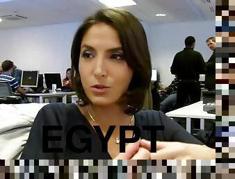 Aziza Wassef, the sexy Egyptian journalist masturbates to the challenge