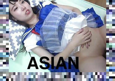 Sexy asian girl in costume gets fucked hard