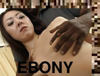 Horny ebony studs banged Japanese matures