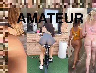 Big bum multi screen compilation