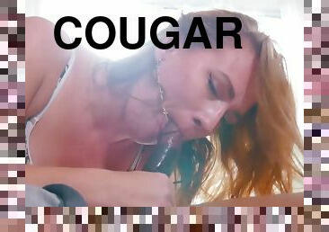 White cougar shagged big black penis bareback