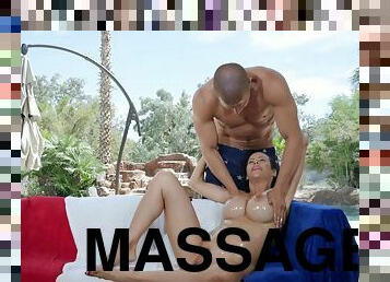Oil fetish massage for shameless busty MILF Alexis Fawx
