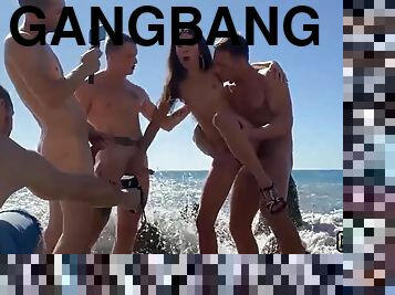 groß-titten, orgie, dilettant, babe, blasen, beule-schuss, selbst-gefertigt, gangbang, gruppensex, strand