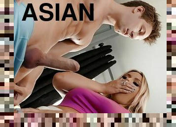 asiatique, gros-nichons, tricherie, chatte-pussy, amateur, fellation, énorme-bite, lesbienne, branlette, cuisine