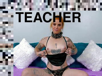 Redhead Teacher Turned Deepthroat Puppet