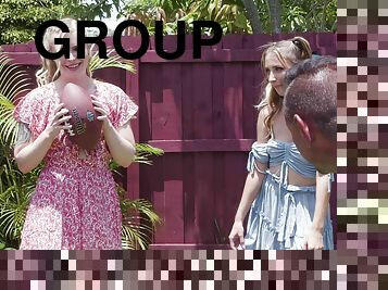 group fucking at the party with Macy Meadows & Krissy Knight