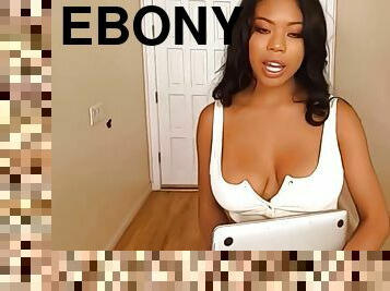Slutty Ebony Student Caught Masturbating