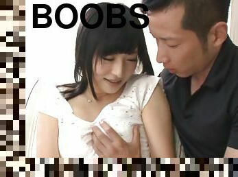 Small boobs Japanese girl Yamada Ayaka moans while getting fucked