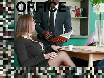 Hardcore interracial fucking in the office with busty Sexy Susi