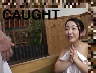 After getting caught nude this curvy Japanese wife wants to be fucked