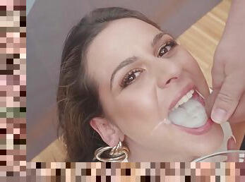 Bella Rico swallows 62 mouthful cumshots