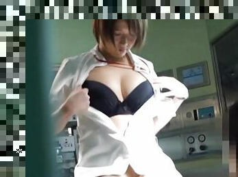 Slutty Japanese nurse gets fucked while being uniform - HD
