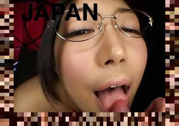 Beautiful Japanese girl Sakura Nene with glasses gets fucked good