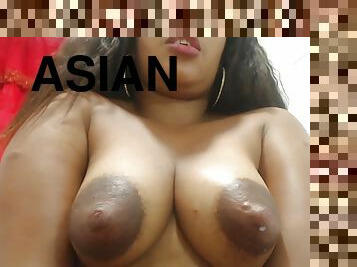 Sherezade milks her tits and masturbates - Latina in lactation fetish