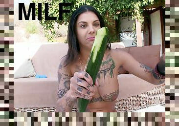 Tattooed slut Bonnie Rotten enjoys getting fucked in all holes