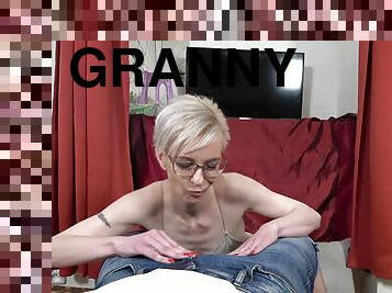 Short Hair Granny Blowjob Scrawny MILF Action