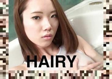 Wet Hairy Pussy Of Asian Girl Was Filled With Semen