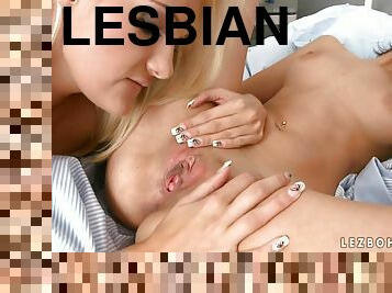 Hot lesbo babes enjoy 69 sex games in the hospital