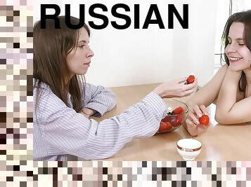 Russian lesbo couple loves having sex - Ole Nina and Olga Petrova