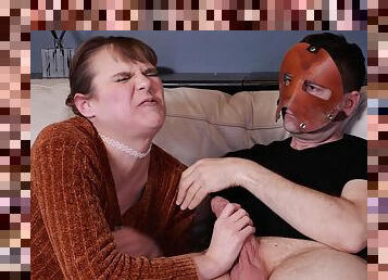 Nasty dude enjoys face fucking his amateur girlfriend Rebecca Vanguard