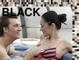 OLD4K. Old lover nicely penetrates black-haired chick..