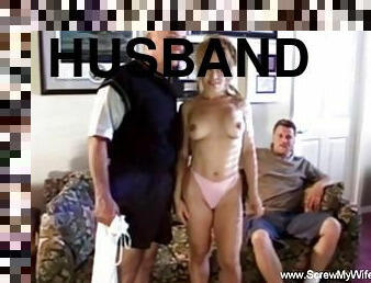 Husband Jakcs Off While Wifey Swings With Other Man