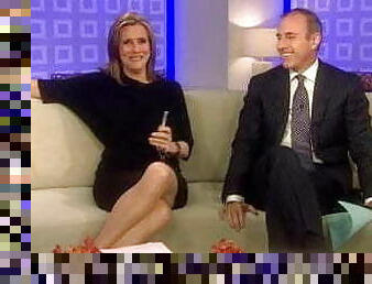 Upskirt on the TV show Meredith Vieira