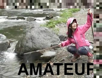 Amateur Asian girlfriend Ootsuki Hibiki pleasured in outdoors