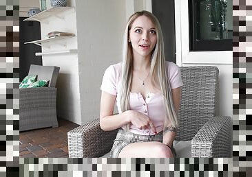 Delicious blonde amateur Lily talks to us about her porn experience