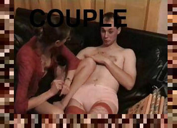 ivre, amateur, couple, fétiche