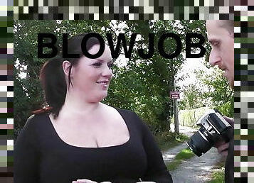 Street photographer pick up and fucks BBW brunette