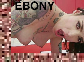 Ebony wrestler anal sex fucks buxom shemale