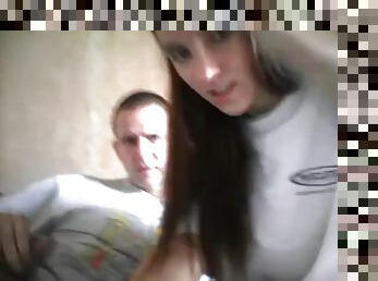 Pretty teen fuck with boyfriend on webcam