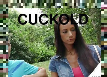 Cuckold sex outdoor