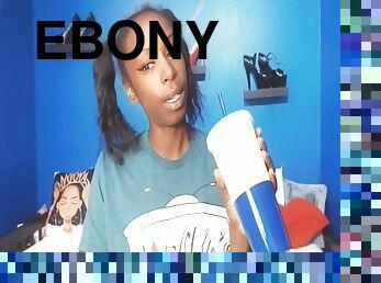 Fascinating Sexy Ebony And Her Frivolous Performance Live