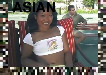 Licking and Fucking Lyla Lei's Asian Pussy and Asshole Outdoors