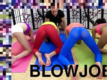 Stunning Girl's Yoga Classes - FORNICATE HARD CORE