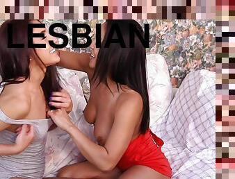 Passionate lesbian puss and ass drilling - Mischa Brooks & Adrianna Luna