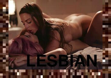 Cute teen lesbians Abigail Mac, & Ashlee Juliet having some naughty fun