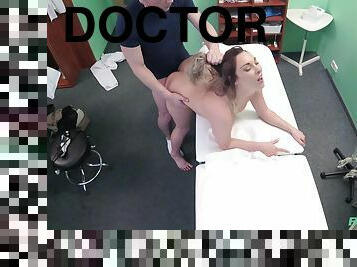 Spy camera records naughty doctor having sex with his sexy patient