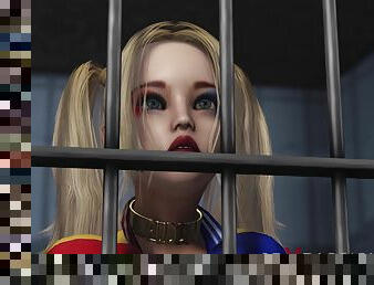 Batman fucks hard Harley Quinn in jail