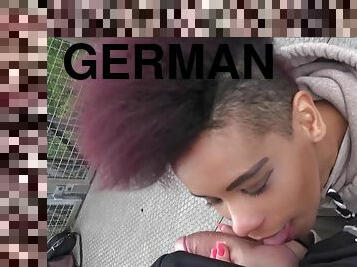 german amateur ebony teen public fuck outdoor