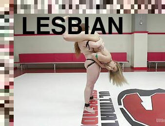 Bella Rossi is the real queen of hard lesbian sex on the floor