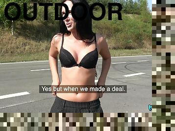 Outdoor wild sex is all that Katie Dee needs for the perfect Monday