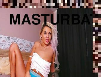 masturbation, culotte, webcam, solo