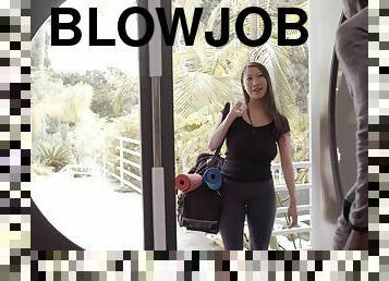 tit job and a blowjob besides massage are very welcome for Sharon Lee