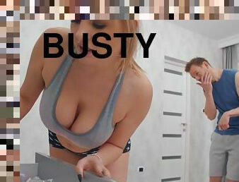 Busty babe Candy Alexa loves nothing more than riding a cock