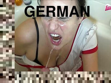 german submissive girlfriend piss in mouth