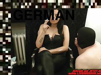 german bdsm femdom and his smoke slave